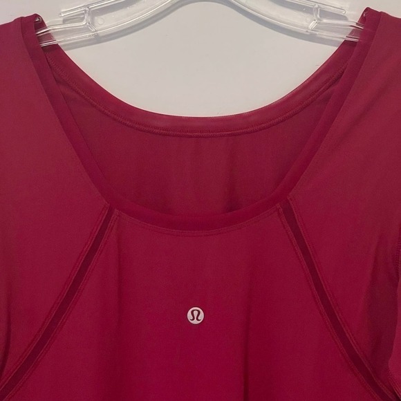 RARE Lululemon Boat Neck Slim Long Sleeve Tee Berry 10 NWOT - Picture 12 of 13